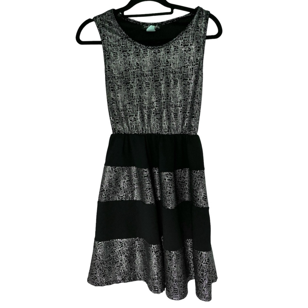Black Metallic Dress